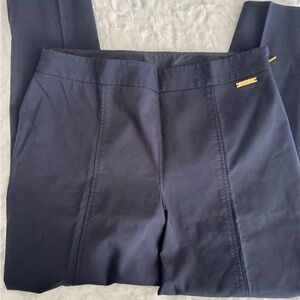Tory Burch Callie Skinny Ankle Pants in navy blue